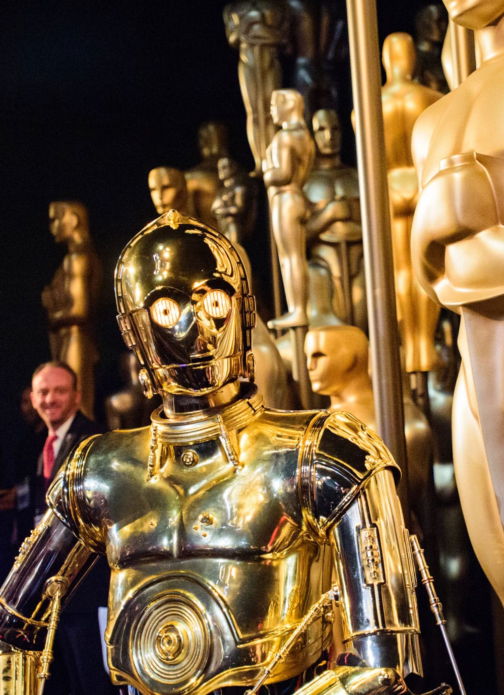 Chris Bartlett as C-3PO at the 88th Academy Awards - Photo courtesy of Chris Bartlett