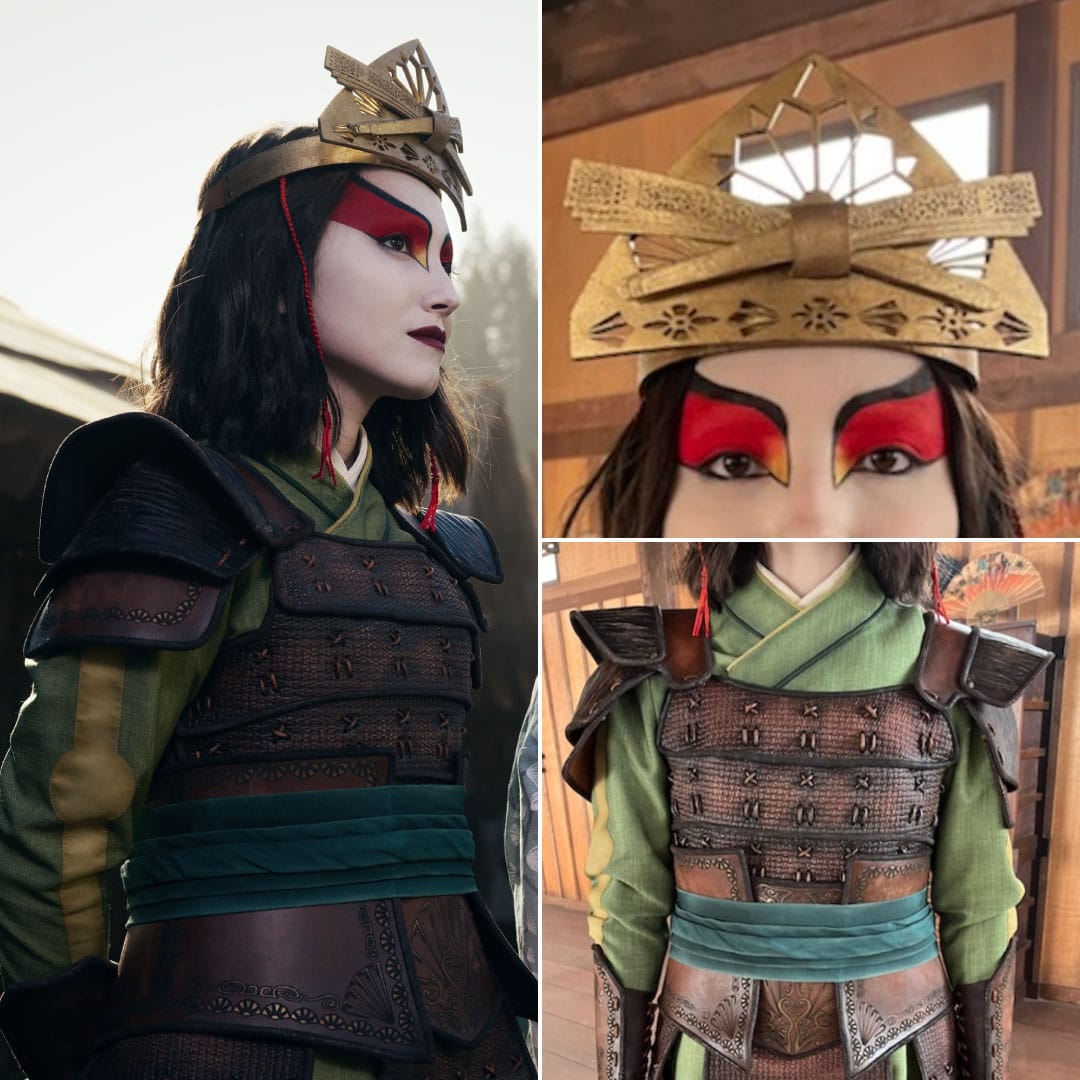 Suki Kyoshi Warrior costume details - Netflix © 2024