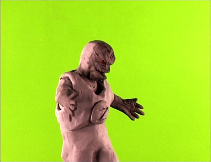 Green screen frame of a Z-Putty break-apart - Photo courtesy of Rick Shick