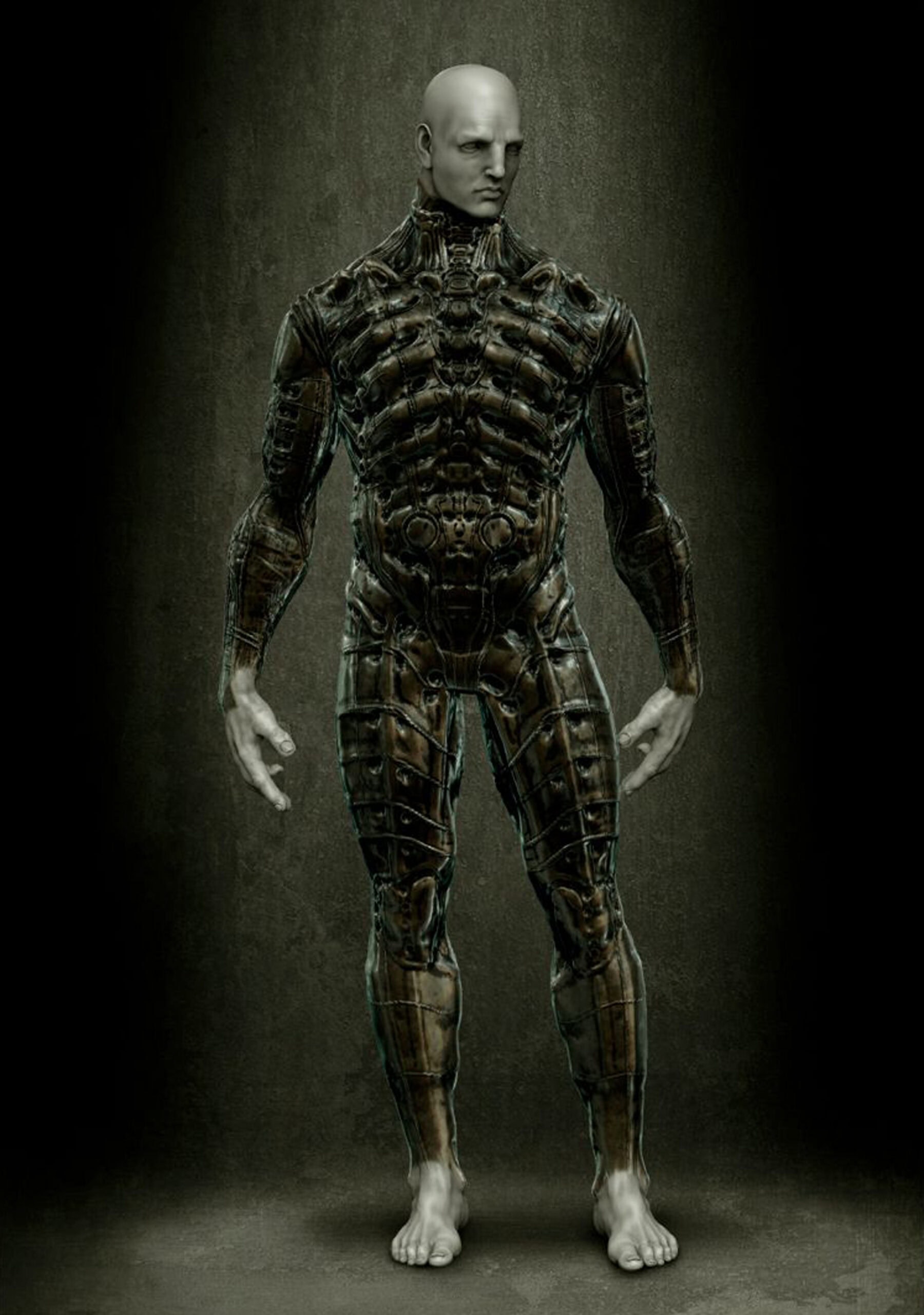 Design for Prometheus' Engineer - Artwork by Neville Page. © Twentieth Century Fox. All Rights Reserved.