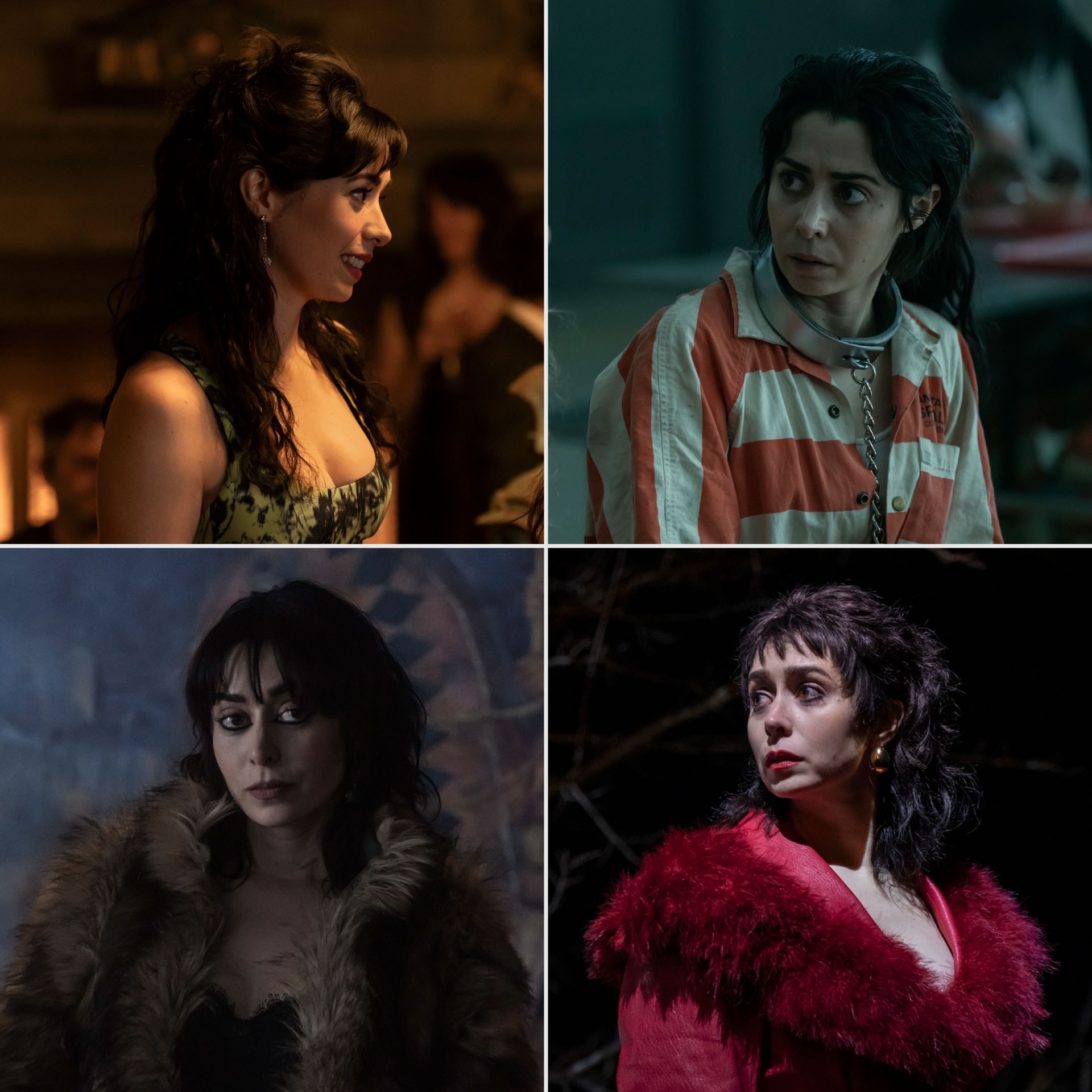 The many hairstyle moods of Sofia Falcone in The Penguin - Photographs by Macall Polay/HBO